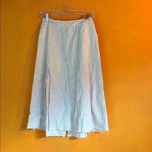 Zara Basic Beige and Black Striped Denim